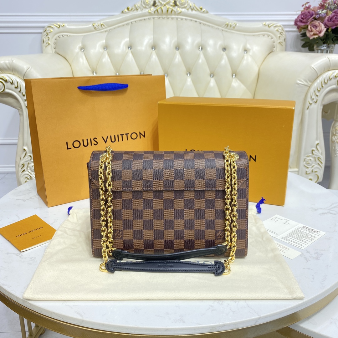 Louis Vuitton VAVIN PM Handbag Damier Ebene N40109 Bordeaux